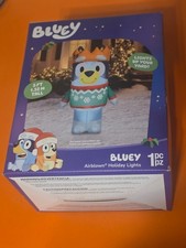 Gemmy Bluey Lighted Christmas Inflatable Holiday Christmas Sweater