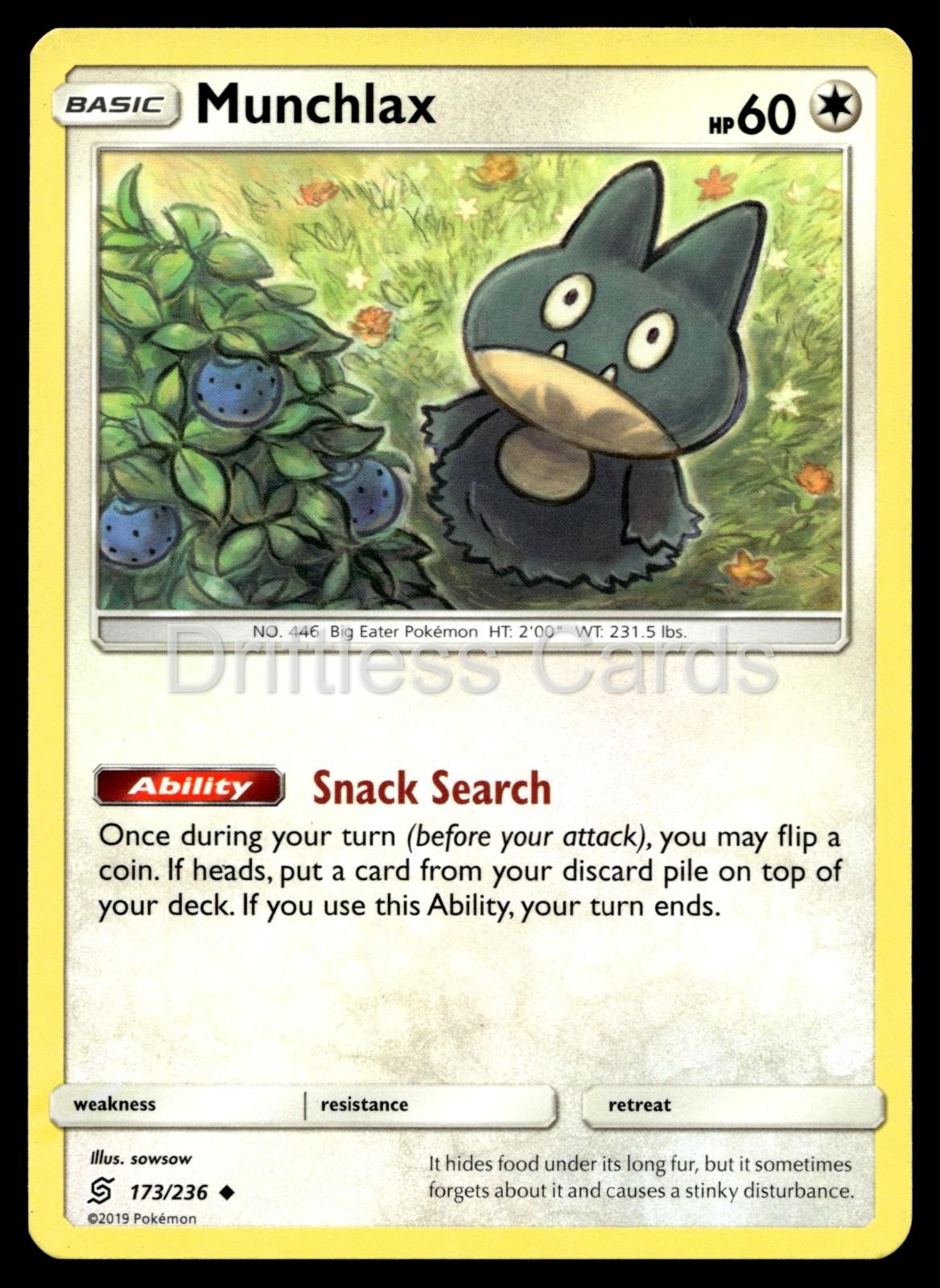Munchlax 173/236 Uncommon Unified Minds Pokemon NM/M