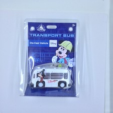 WDW Disney Theme Park Collection Die Cast Metal Vehicle Transport Bus NEW