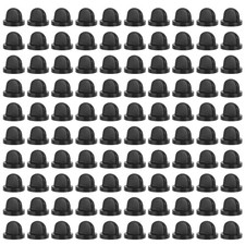 100pcs Rubber Pin Backs, Butterfly Clutch Replacement Backings for black