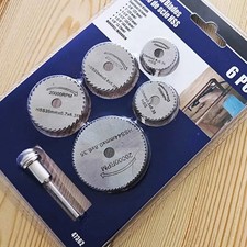6PCS Mini Circular Saw Blade Set Stainless Steel Cutting Discs for Rotary Tool