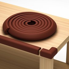 Baby Proofing Kit 18ft Edge Protector 8 Corner Protectors, Non Toxic Soft...