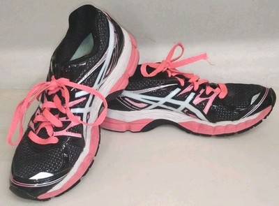 ASICS Gel-Evate 2 Sneakers Womens Size 8-9 Pink Black Running Shoes 
