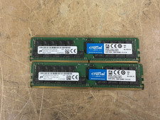 LOT OF 2 CRUCIAL 32GB 2RX4 PC4 2666V SERVER RAM
