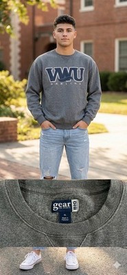 Gear For Sports VWU Marlins XL Sweatshirt Gray Navy NCAA College Fan Apparel