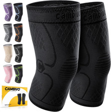 2 Pack Knee Braces for Women  Men, Knee Compression Sleeves for Knee Pain Relie