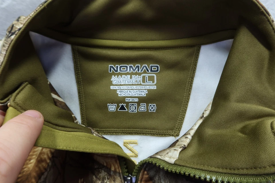 NOMAD Outdoors Southbounder Realtree Edge Camo 1/4 Zip Jacket Men's L New NWT - Image 4 of 4