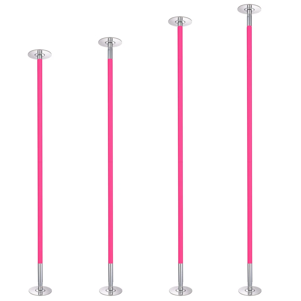 Yescom 9,25 pies poste pelador 45 mm silicona giratorio estático poste de baile, rosa Foto 3 de 4
