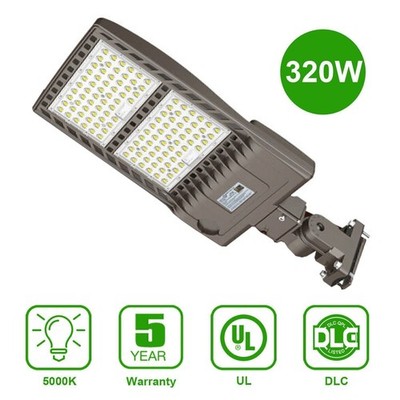 Outdoor Commercial Area Street Light 320W Parking Lot Arm Mount Wall Flood Light