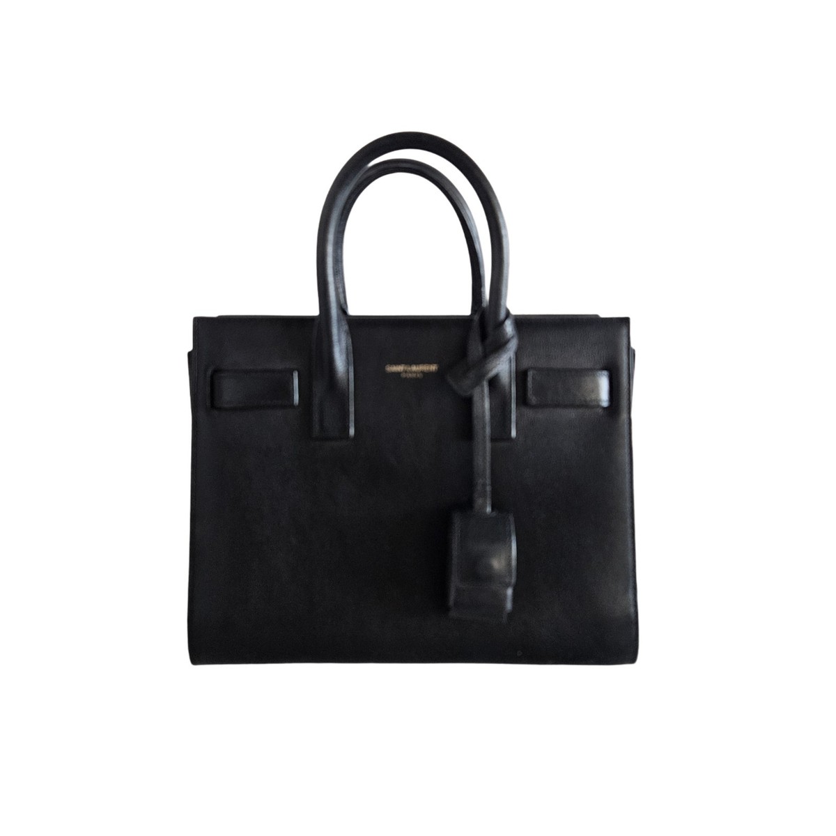 Saint Laurent Sac De Jour Large Black Grained Calfskin Tote