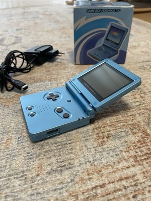Nintendo Gameboy Advance SP Surf Blue AGS-101 PERFECT CONDITION
