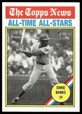 2025 Topps Heritage #343 Ernie Banks Chicago Cubs