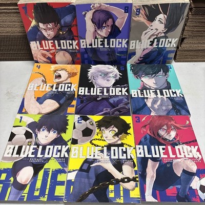Blue Lock Manga Lot Vols 1-9 Softcover English Muneyuki Kaneshiro Yusuke Nomura