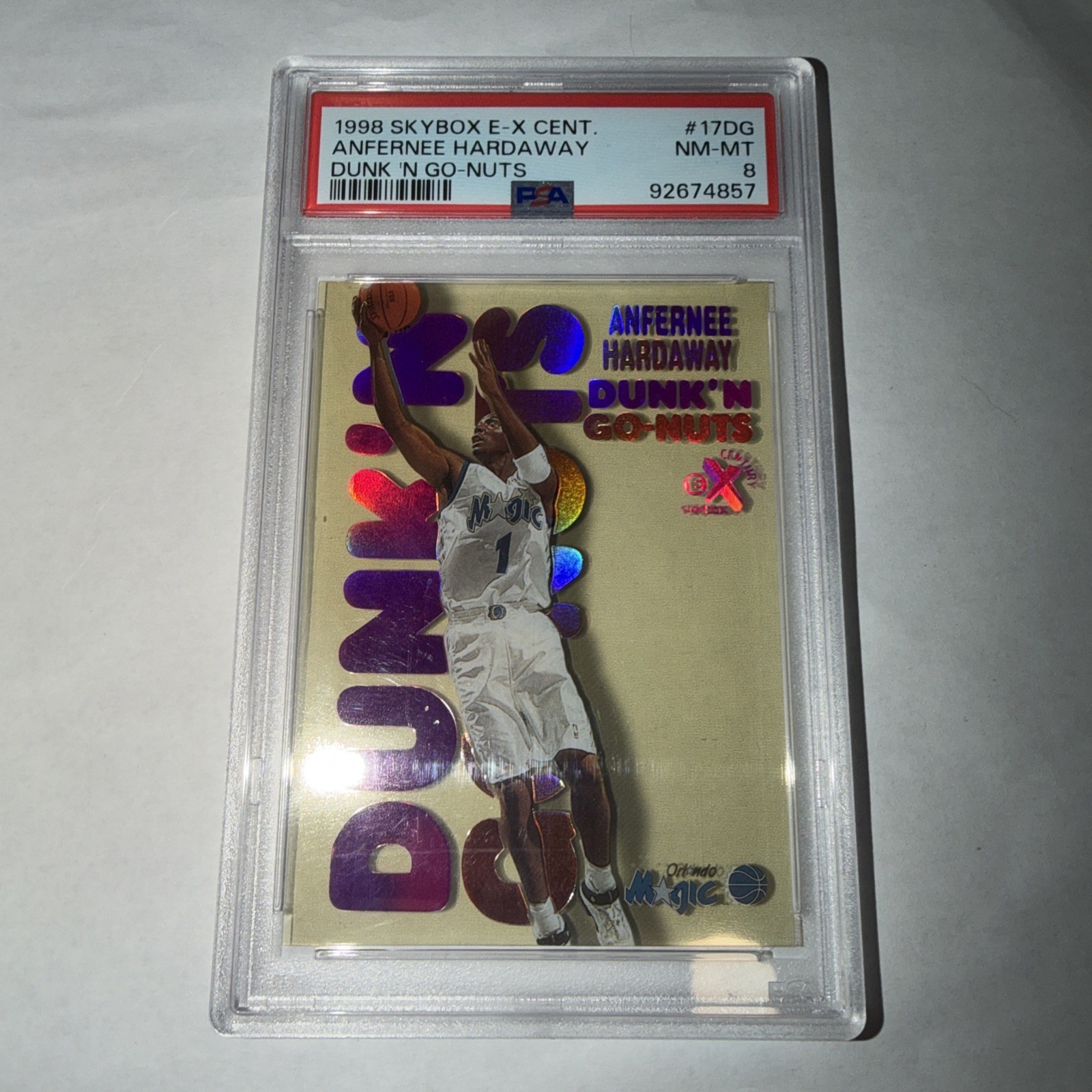 1998-99 Skybox E-X Century - Dunk'n Go-Nuts Anfernee Hardaway #17 DG