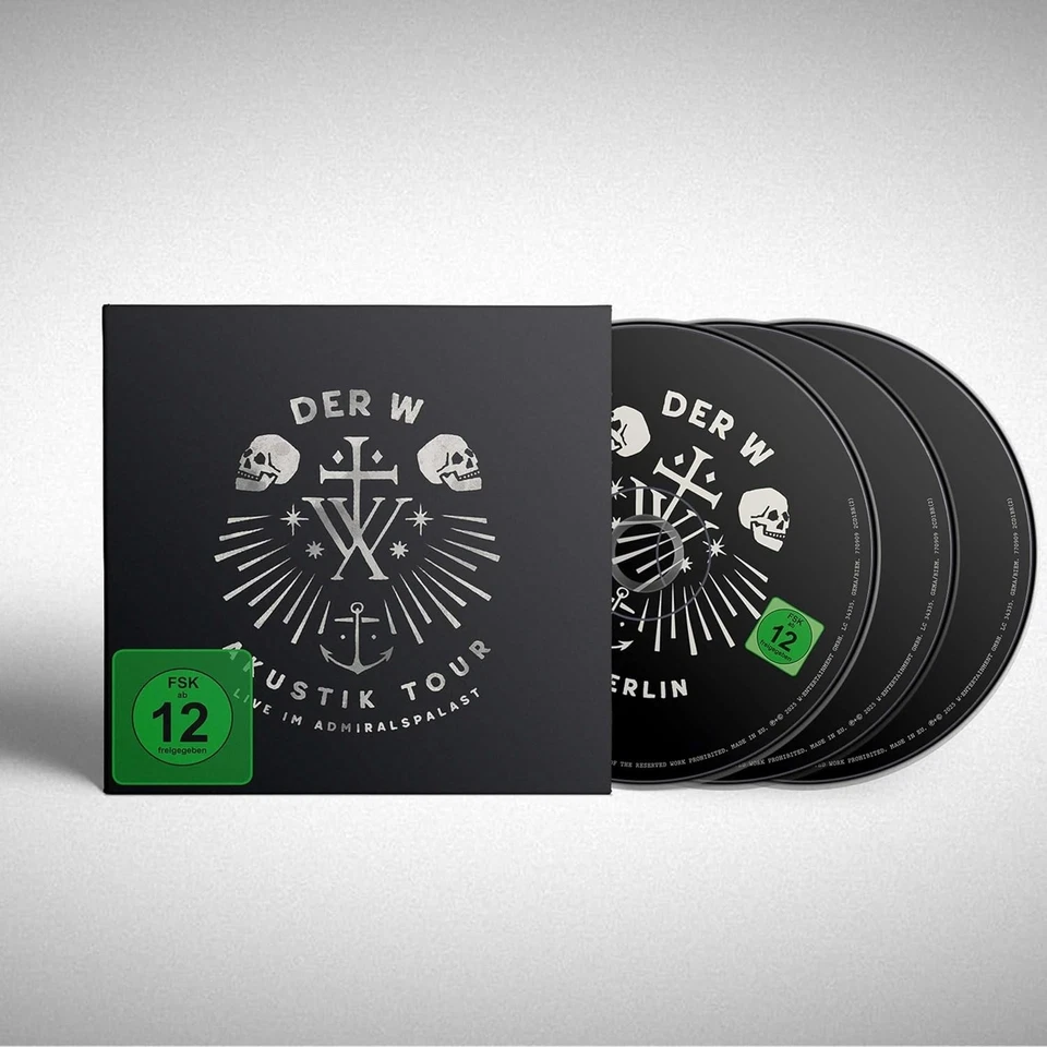 DER W  Akustik Tour  Live im Admiralspalast  2 CD + BRD  NEU & OVP VVK 28.11.25