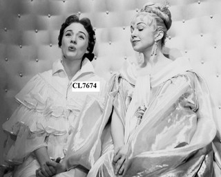 Julie Andrews as Cinderella and Edie Adams as Fairy Godmother at a Play Photo