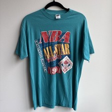 Vintage Rare Nba All-Star 1991 T-Shirt Trench Size Large