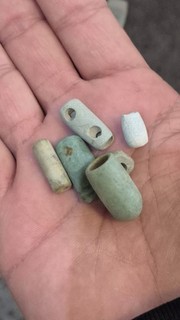 Pre Columbian Jade And Green Stone Assorted Beads
