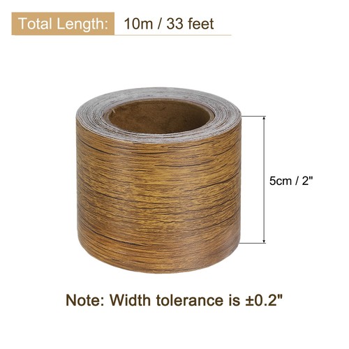 Wood Grain Tape 2"x33Ft Self Adhesive Wood Grain Repair Patch Brown Wood - Picture 2 of 6