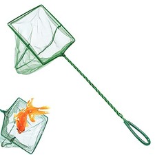 Aquarium Fishing Net,25cm Handle Fish Tank Quick Catch Mesh for Catching Smal...