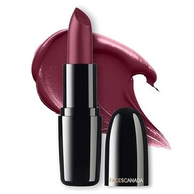 FACESCANADA Weightless Creme Finish Lipstick - Wine Drop (Maroon), 4G | Creamy F