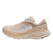 HOKA Unisex Bondi 8 Athletic Shoes 1123202 , Shifting Sand/Eggnog, NEW