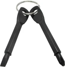 Mini Screwdriver Set (Pack of 2) - Great Stocking Stuffers for Men - Flat Head &