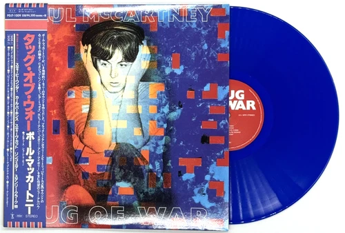 Paul McCartney Tug of War Japan Blue Vinyl LP w/OBI  Limited Edition NEW