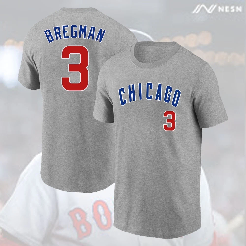 Alex Bregman #3 Chicago Cubs Player Name & Number Fan Gift