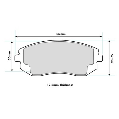 Ferodo DS1.11 Competition Front Brake Pad Set For Subaru Inc Impreza, Legacy