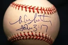 MIKE MATHENY AUTOGRAPHED AUTO SIGNED MAJOR LEAGUE BASEBALL OML CARDINALS COA