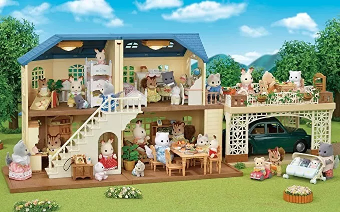 Sylvanian families blue house sales