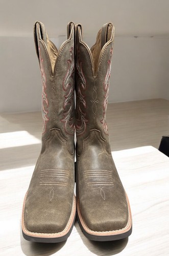 Ariat Women’s Brown Hybrid Rancher Stretch Fit Western Boot 10B 10042385 - Picture 4 of 12