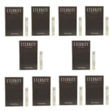Set 10 x Calvin Klein Eternity For Men eau de toilette Sample Spray .04oz each