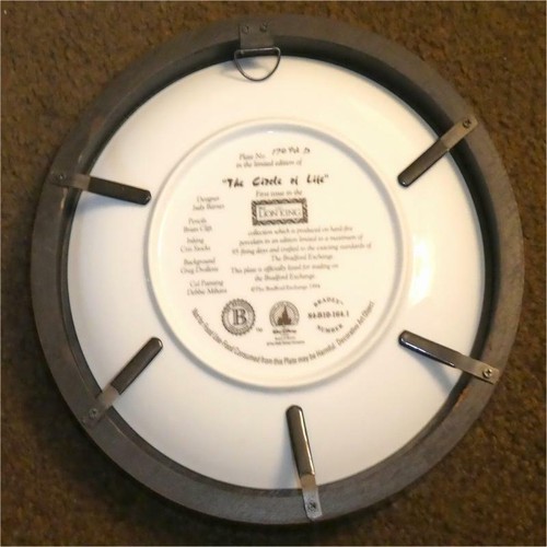LION KING THE CIRCLE OF LIFE 1st ISSUE ~ LE DISNEY BRADFORD EXCHANGE PLATE Frame - Picture 2 of 2