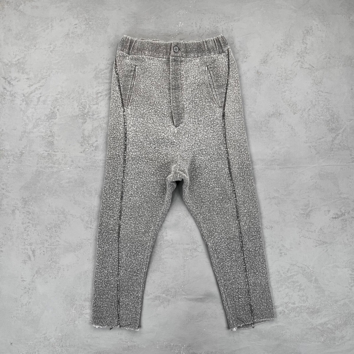 10sei0otto - Dieciseizerootto Felted Wool Drop Crotch Pants