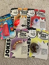 Lot 5 Gag Joke Prank Gifts, Doggy Doo, Trick Lighter, Eyeball, Squirt Ring, NEW!