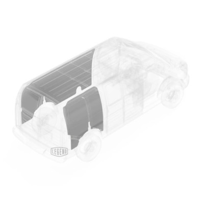 Legend Fleet Solutions EconoLite Wall Liner Grey For Savana/Express EXT. WB
