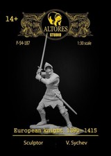 ALTORES STUDIO CAVALIERE EUROPEO scala 60 mm resina