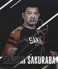 KAZUSHI SAKURABA Signed 8.5 x 11 Photo Signed REPRINT Fighting MMA Free Ship UFC