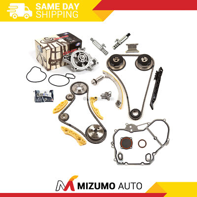 Timing Chain Kit VCT Selenoid Actuator Gear Water Pump Fit GM Ecotec 2.0 2.4
