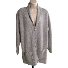 Outside Influence Gray Ribbed Knit Cardigan Sweater Pockets Plus Size 2X  u