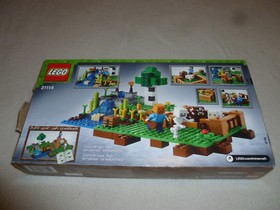 BOXED LEGO MINECRAFT 21114 THE FARM SET COMPLETE 262 PCS MINI FIGS SKELETON COW 