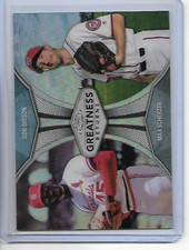 2019 Topps Chrome Bob Gibson / Max Scherzer Greatness Returns Insert
