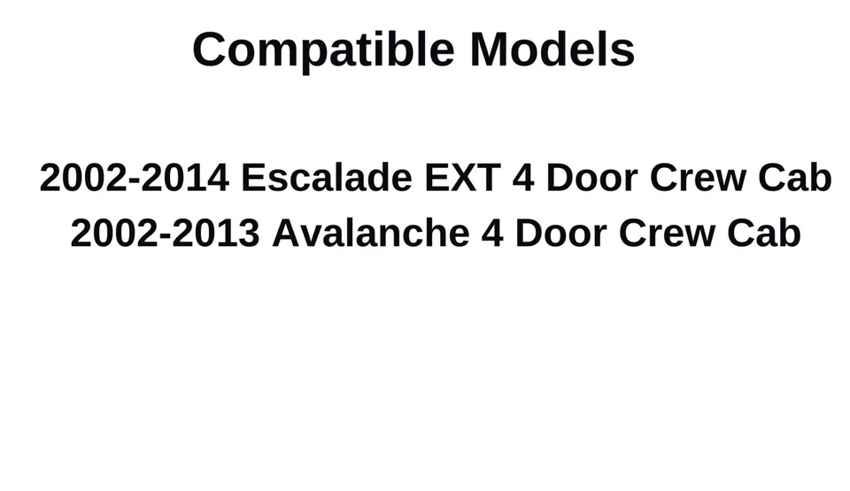 Fits 2002-2013 Escalade EXT & Avalanche Rear Back Window Glass Heated NEW Foto 4 de 4