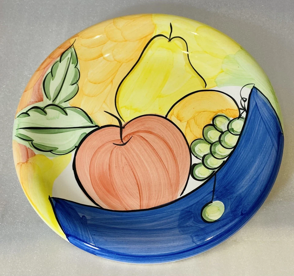 Louça de frutas Bella Ceramica ALFRESCO 5 pratos de jantar pintados à mão 10 3/4”D - Imagem 2 de 4