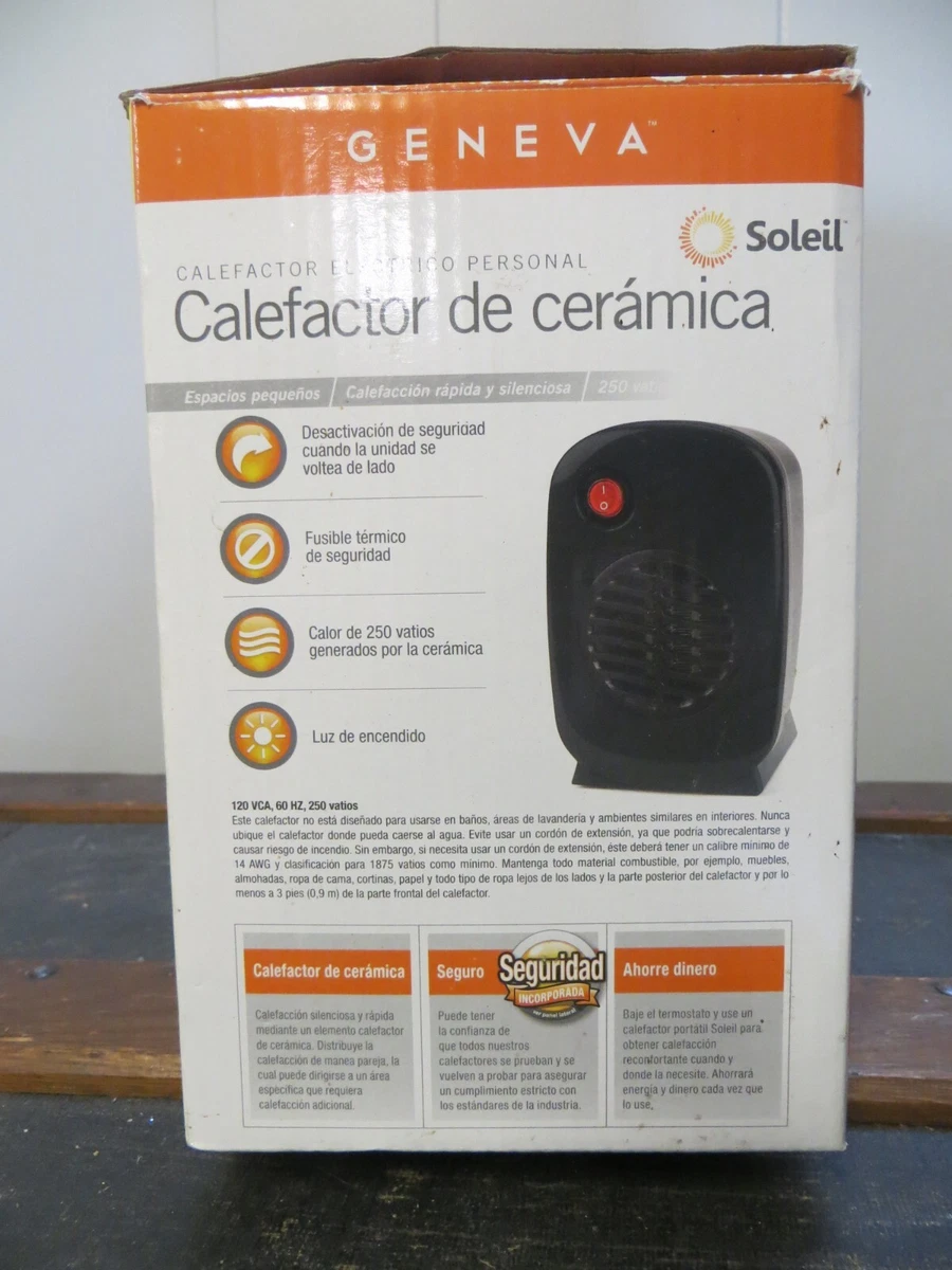 NIB Soleil Geneva MH-01 250W Personal Ceramic Heater New Old Stock | eBay