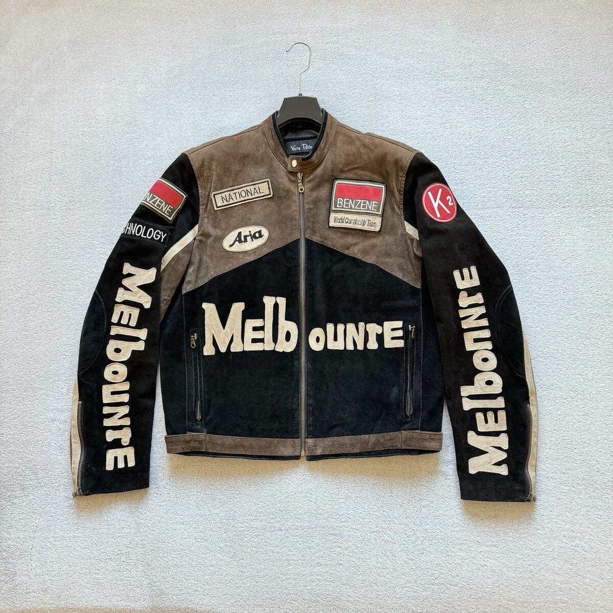 Vera Pelle Leather Melbourne Racing Team Motorcycle Biker Vera Pelle Leather Melbourne Racing Team Motorcycle Biker