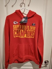 Mahomes 15 Super Bowl LVIII Champions Hoodie Mens Large Fanatics New With Tags