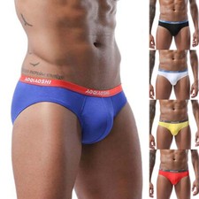 Men's Underwear Knickers Panties Solid Color Low Rise Comfort Underpants Briefs  